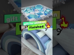 تجهیزات نرم بازی سفارشی مجموعه سفید و آبی فوم نرم بازی با گلوله