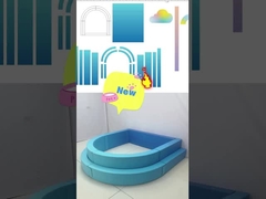 توپ آبی سیان بچه ها نرم بازی تجهیزات بازی مهمانی ابرهای رنگارنگ قوس