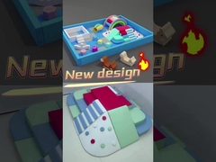 بچه ها نرم بازی توپ گودال یک مجموعه کامل نرم بازی رنگین کمان پل نرم بازی تجهیزات