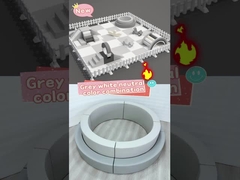 منطقه بازی نرم بچه ها خاکستری و سفید تجهیزات بازی نرم بازی های مهمانی برای اجاره