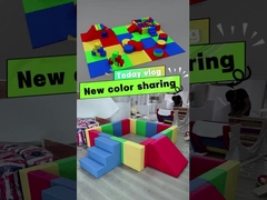 نرم بازی اجاره تجهیزات نرم صعود اسلاید بازی بلوک های فوم رنگارنگ مجموعه