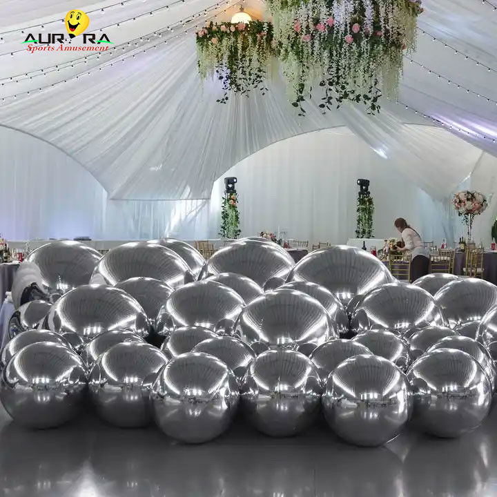 گلوله آینه ای پر رنگ و پر نفخ 0.3 میلی متری از پی وی سی