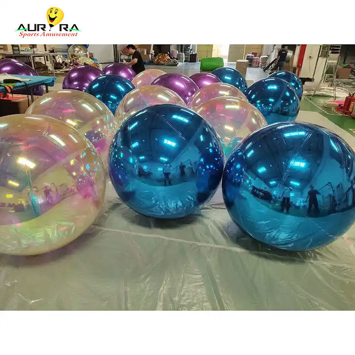 گلوله آینه ای فلزی بزرگ فلزی برای جشن عروسی کریسمس
